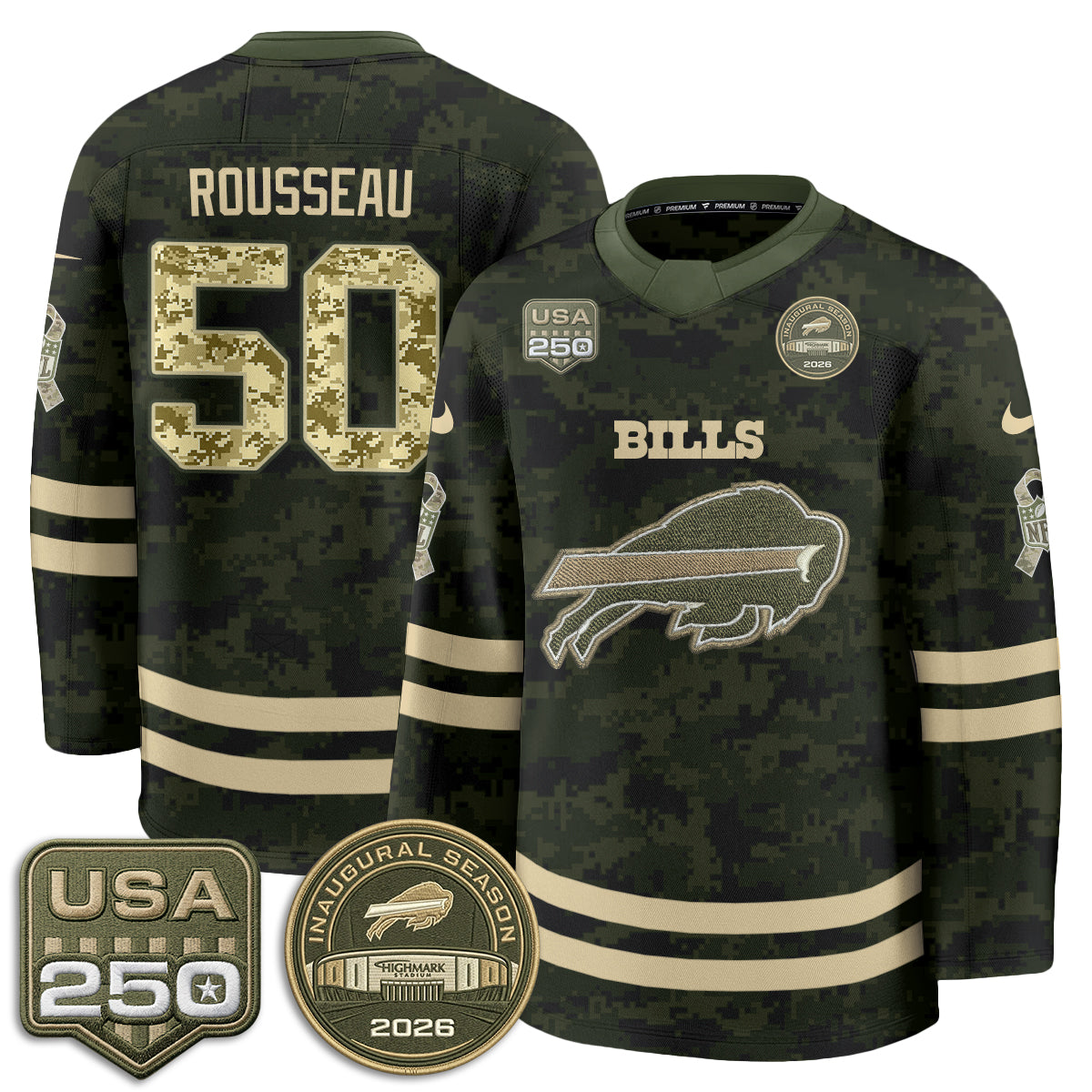 BUF 2026 Salute To Service Edition Hockey Jersey - Printed