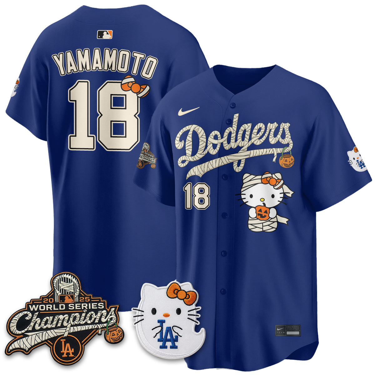 Los Angeles Dodgers Halloween 2026 Vapor Jersey V2- Stitched