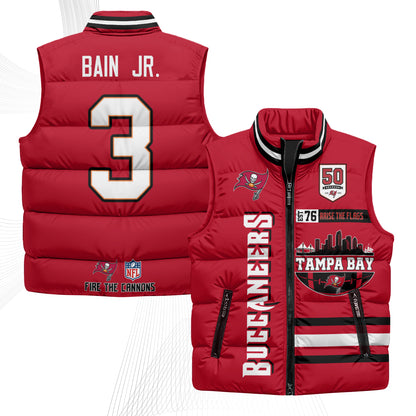 TB "Raise the Flags" Puffer Vest - Printed