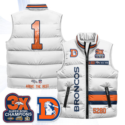 DEN "Mile High" Puffer Vest - Printed