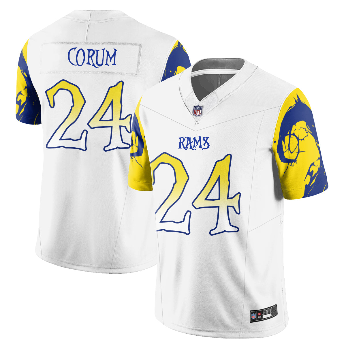 Los Angeles Rams x Nightmare Edition Vapor Jersey - Stitched