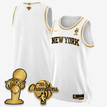 NYK 2026 NBA Champions Gold Edition Vapor Jersey - Stitched n3