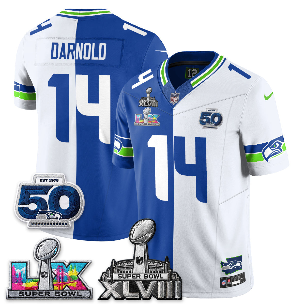 SEA SB LX Champs Split Edition Vapor Jersey - Stitch