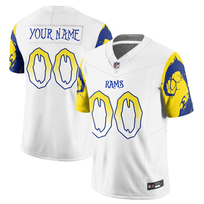 Los Angeles Rams x Nightmare Edition Custom Vapor Jersey - Stitched