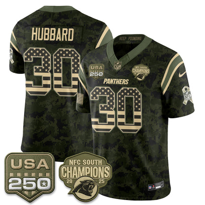 Carolina Panthers 2026 Salute To Service Edition Vapor Jersey - Stitched