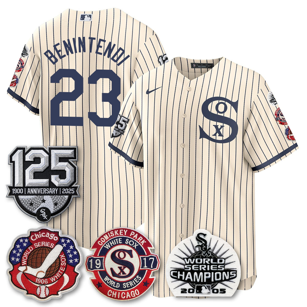 CWS 125th Anniversary - W.S Champions Edition Vapor Jersey - Stitched