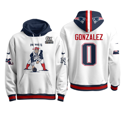New England Patriots Minuteman Edition Fleece Hoodie - Printed