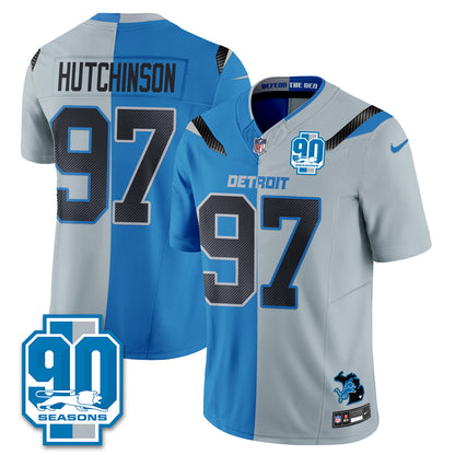 DET Rivalries Split Edition Vapor Jersey - Stitched