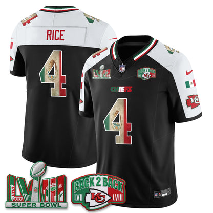 Kansas City Chiefs Mexico Edition Vapor Jersey - Stitched