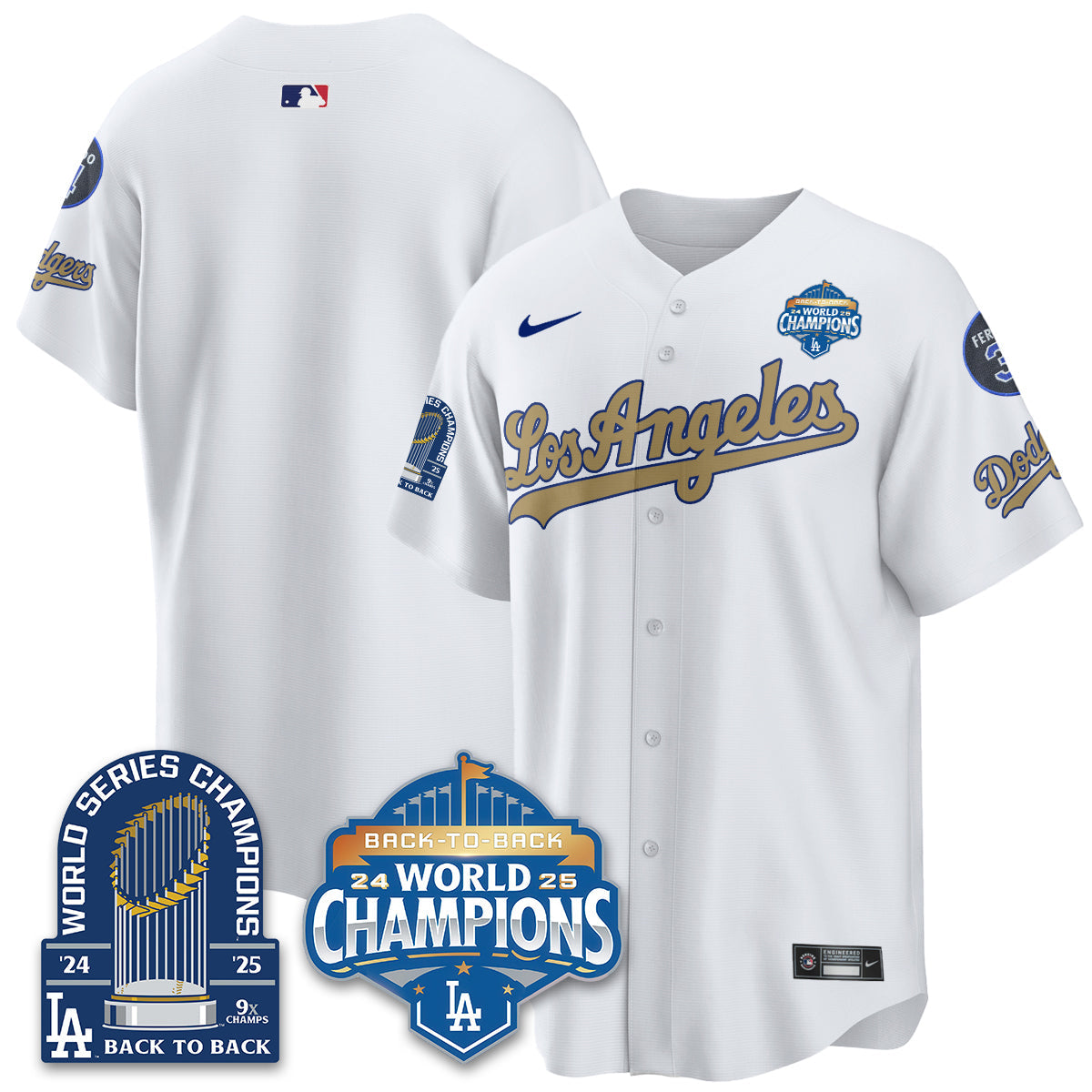 LAD Alternate  Vapor Limited Jersey - 9x Champs - All Stitched