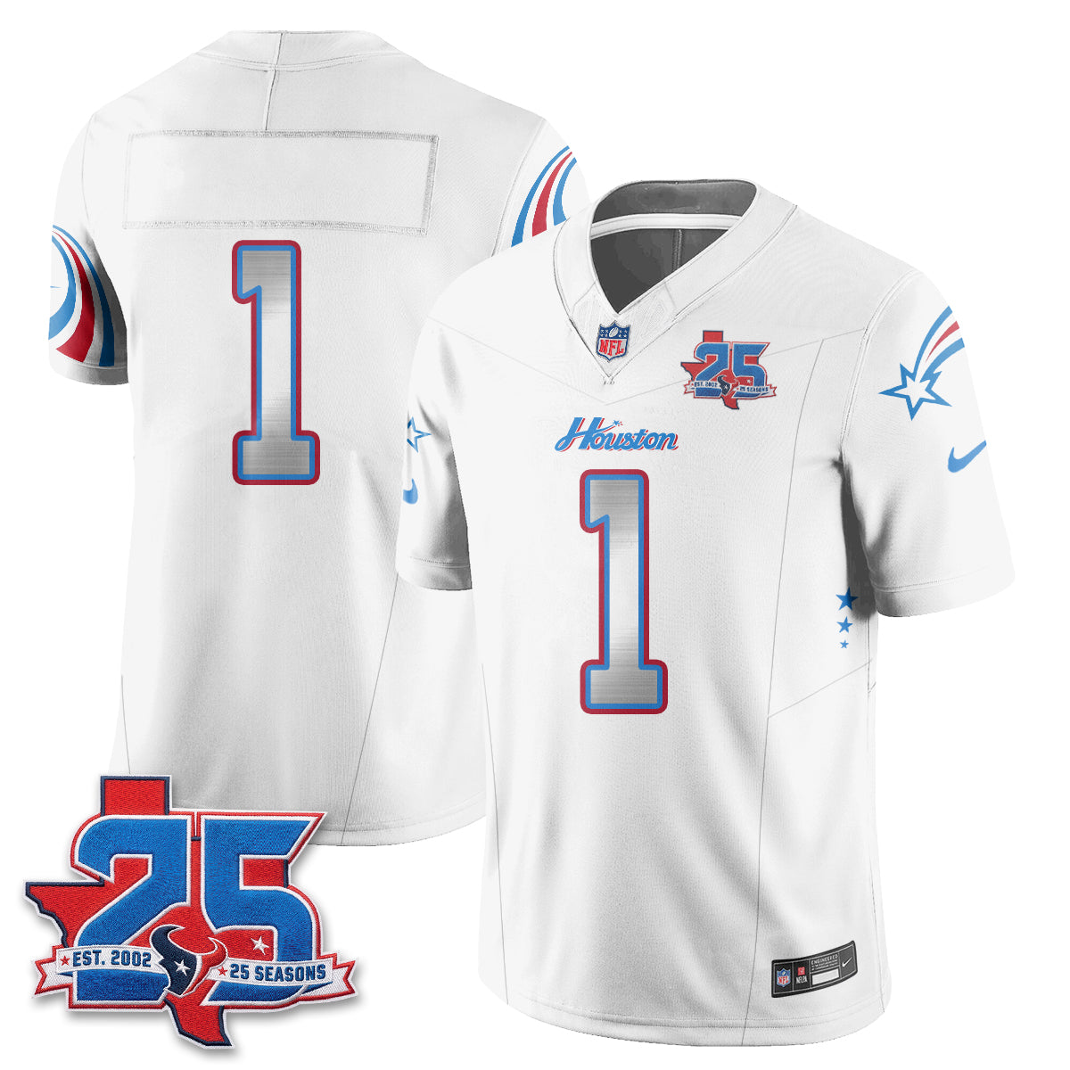 Houston Texans Fan Gear Edition Vapor Jersey (2) - Stitched