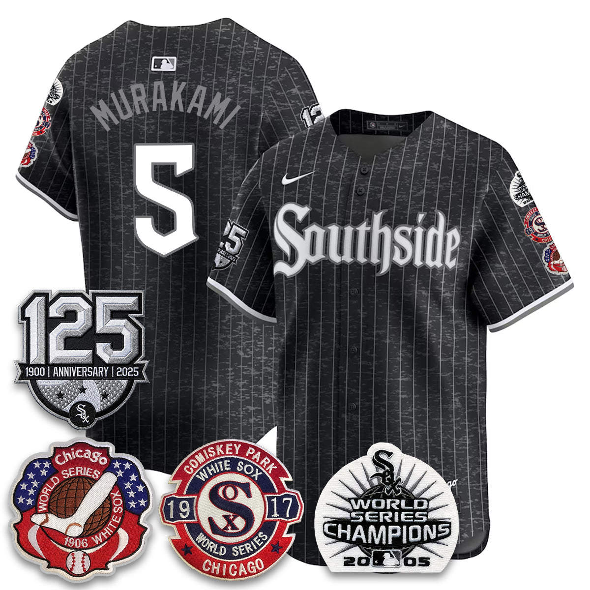 CWS 125th Anniversary - W.S Champions Edition Vapor Jersey - Stitched