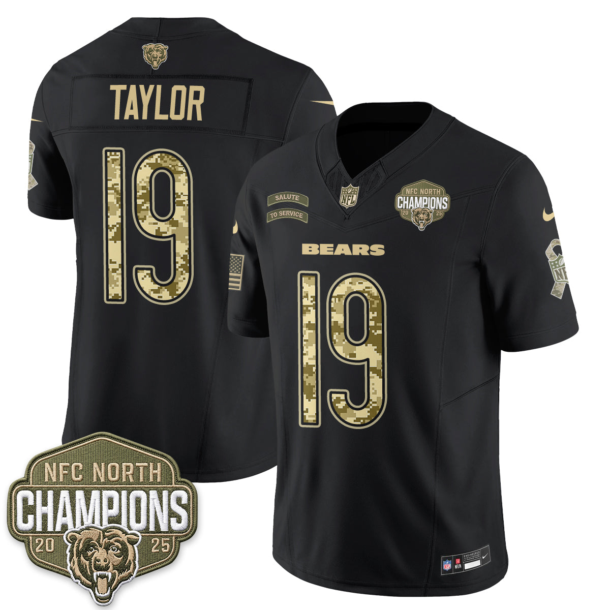 Chicago Bears 2026 Salute to Service V2 Vapor Jersey - Stitched