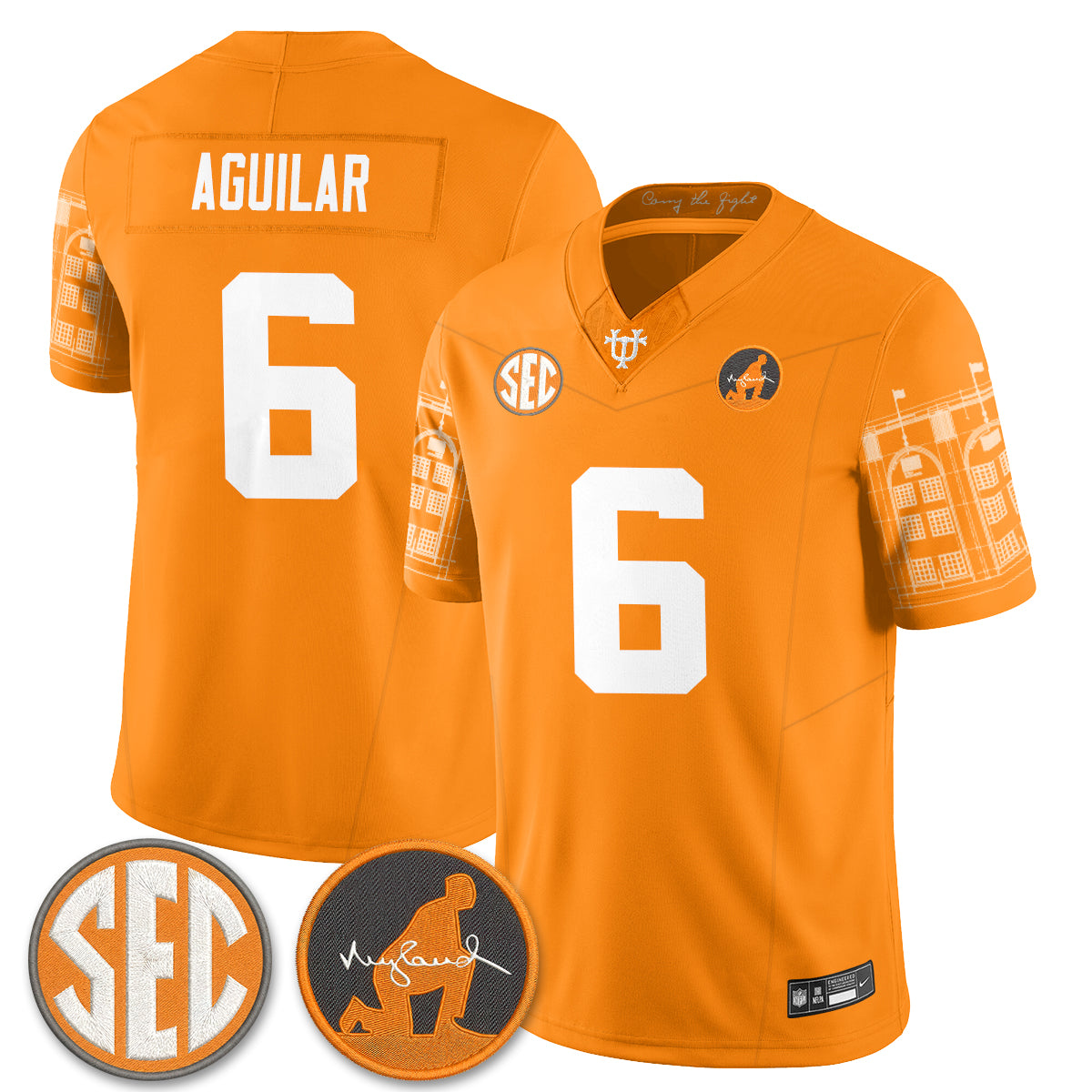 Tennessee Volunteers Built from Legacy Jersey - Stitched