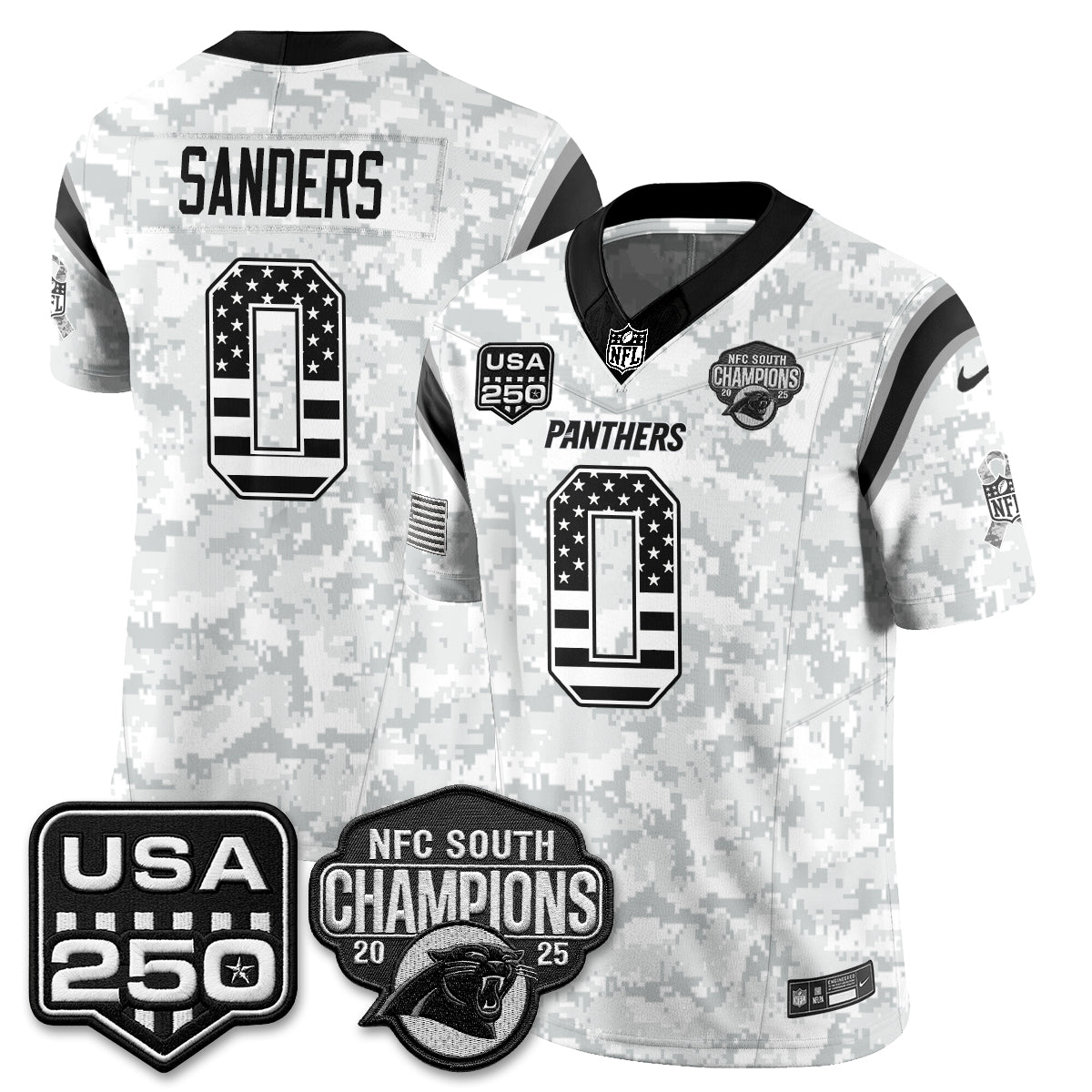Carolina Panthers 2026 Salute To Service Edition Vapor Jersey - Stitched