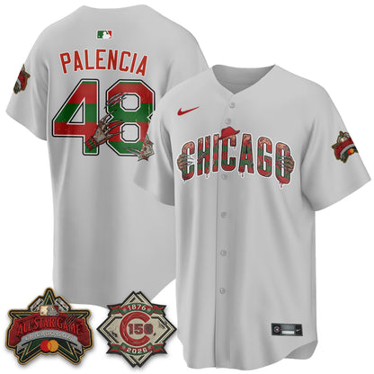 Chicago Cubs A Nightmare on Wrigley Field Edition Vapor Jersey - Stitched