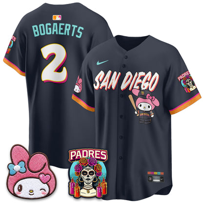 San Diego Padres x Pink Sanrio Friend Vapor Jersey - Stitched