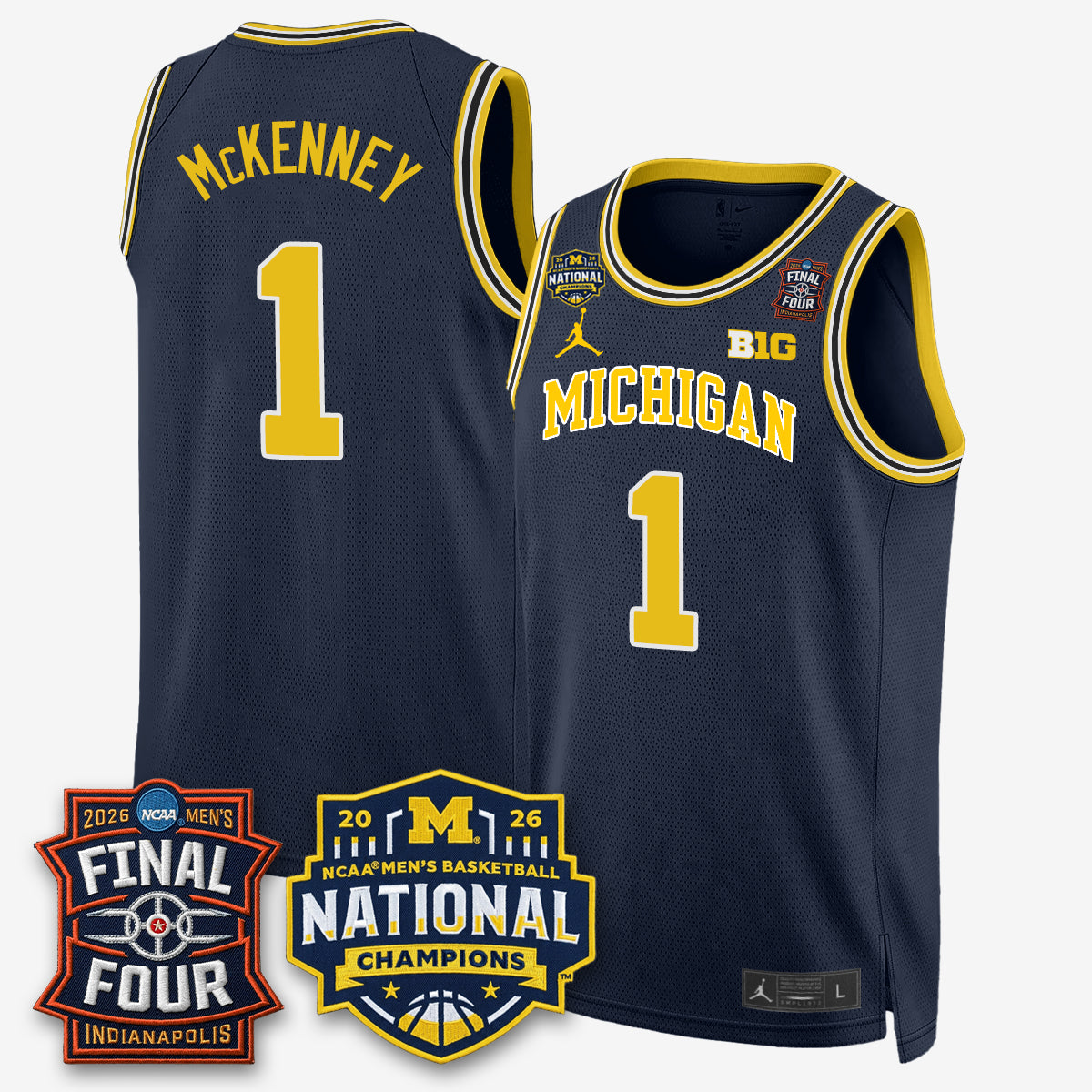 MICH 2026 NCAA Basketball Champions Limited Jersey - All Stitched