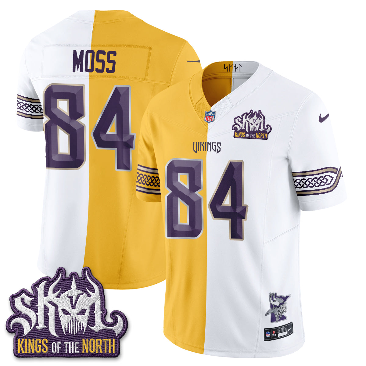 Minnesota Vikings 2026 Rivalries Split V2 Vapor Jersey - Stitched