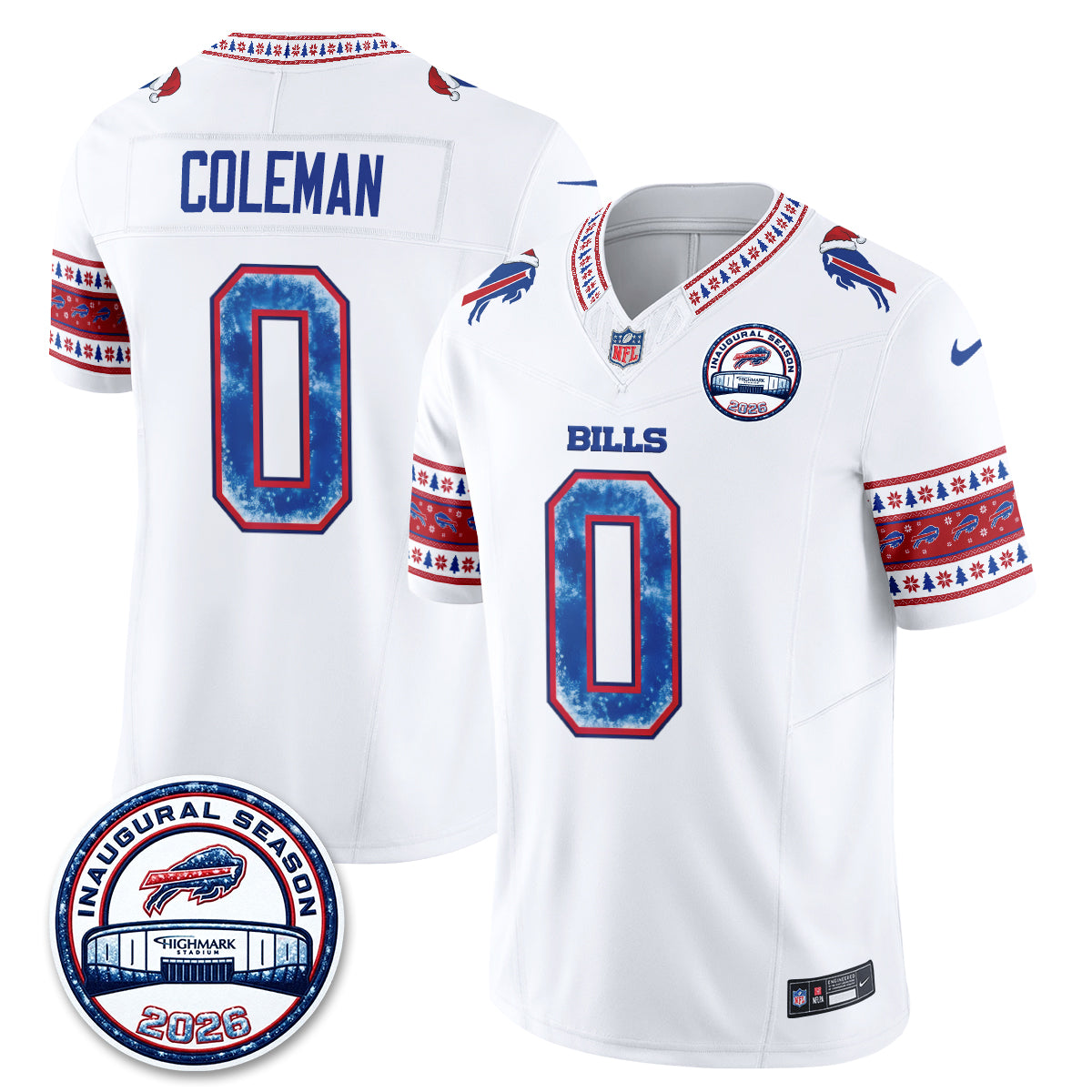 Buffalo Bills Xmas Edition Vapor Jersey - Stitched