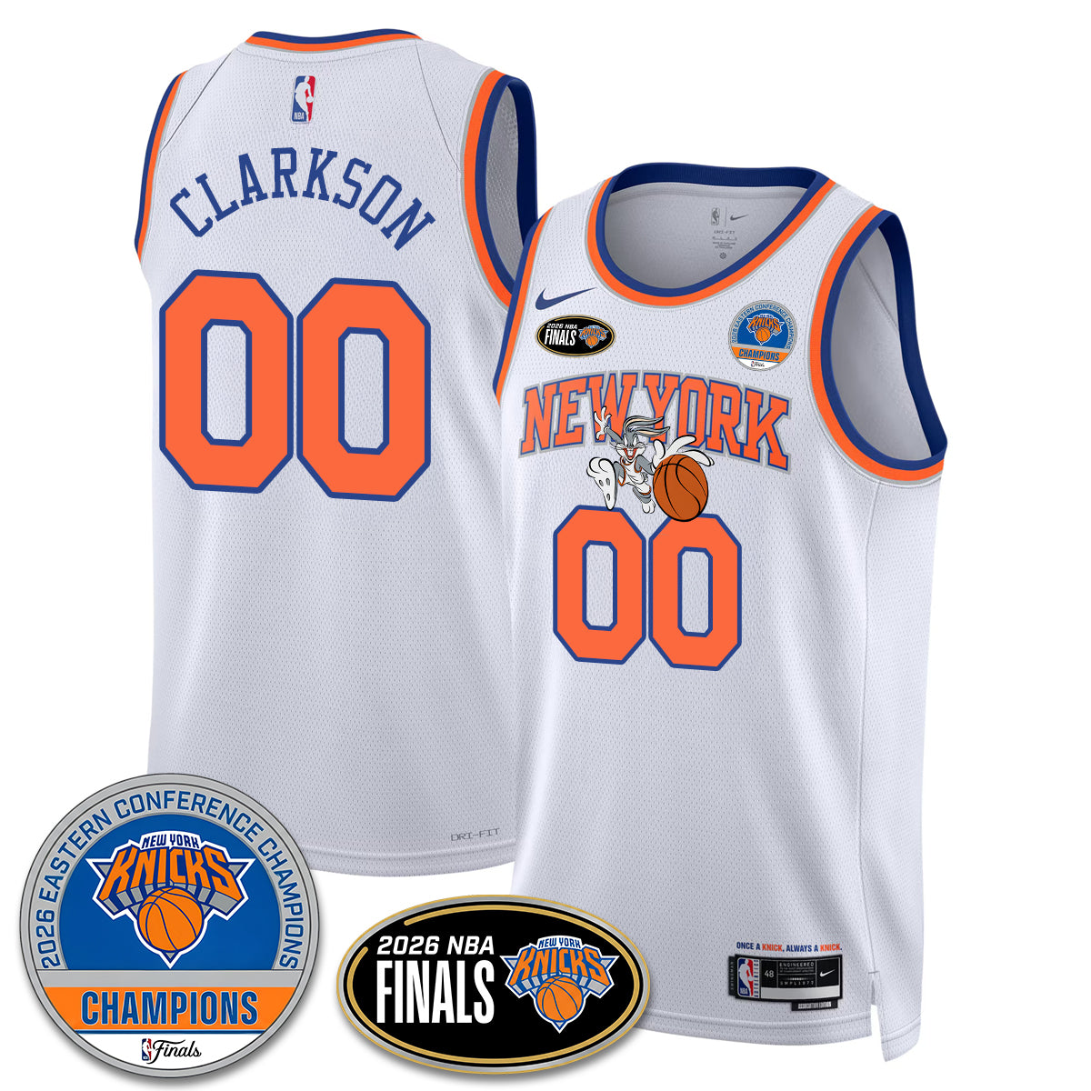 NYK 2026 NBA Eastern Conference Champions x Bunny Vapor Jersey - Stitched