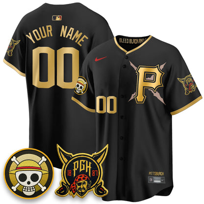 PIT 2026 City Connect x One Piece Vapor Limited Custom Jersey - All Stitched