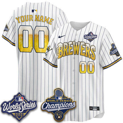 MIL "Pitcher & Pint" 2026 WS Champions Custom Vapor Jersey - Stitched