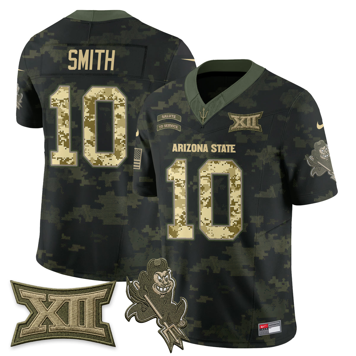 Arizona State Sun Devils 2026 Salute to Service Vapor Jersey - Stitched