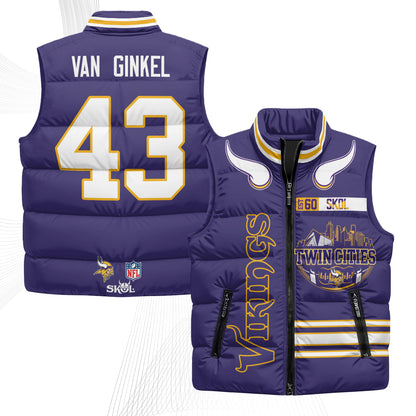 MIN Twin City Puffer Vest - Printed