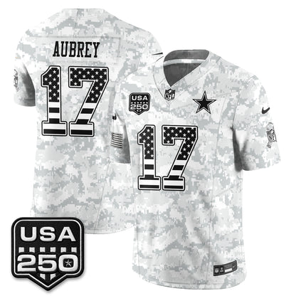DAL 2026 Salute to Service Edition Vapor Jersey - Stitched