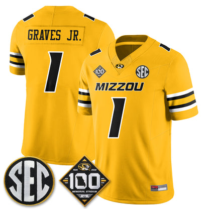 MIZZ 100th Anniversary of Memorial Stadium Vapor Jersey - Stitched