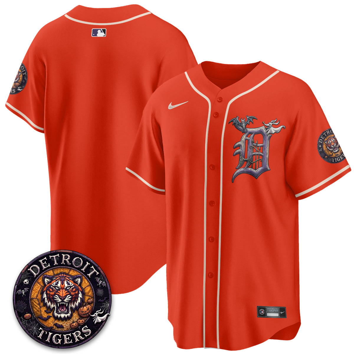 Detroit Tigers Nightmare Edition Vapor Limited Jersey - Stitched