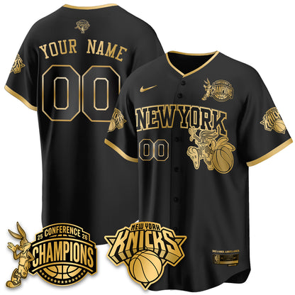 New York Knicks 2026 NBA Finals x Bunny Vapor Custom Jersey V2- Stitched