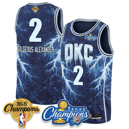 OKC 2026 Xmas Game Night Vapor Jersey - Printed