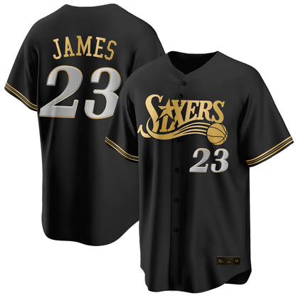 PHI LeBron James #23 Vapor Baseball Jersey V2- Stitched