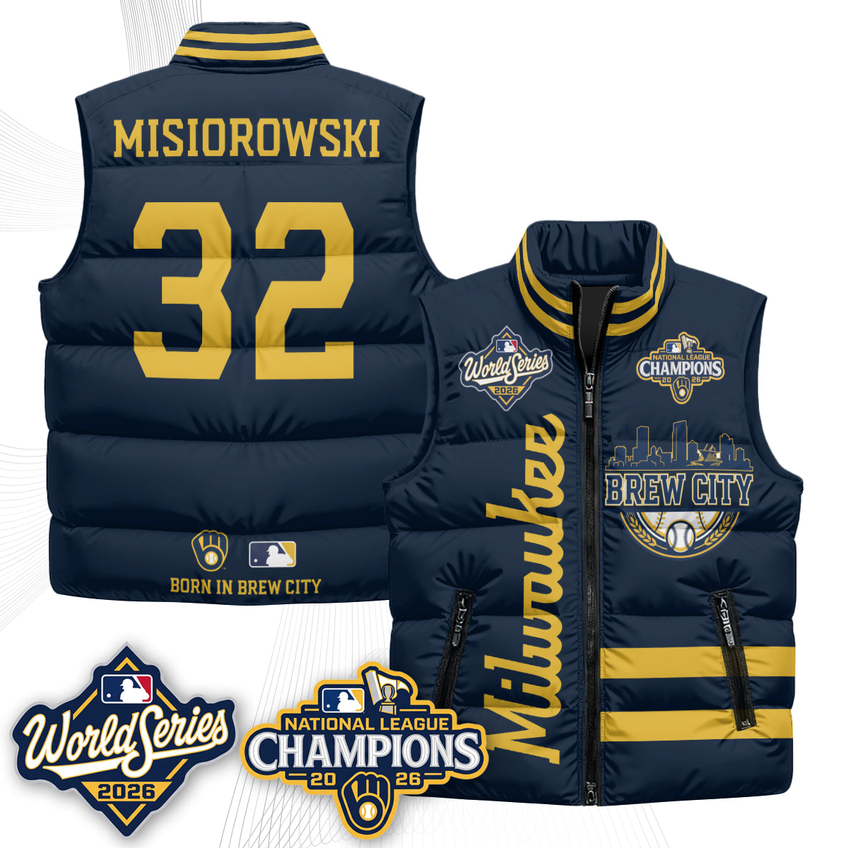 MIL 2026 NL Champions Puffer Vest - Printed