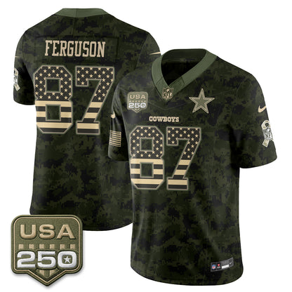 DAL 2026 Salute to Service Edition Vapor Jersey - Stitched