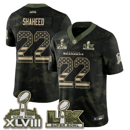 Seattle Seahawks 2026 Salute to Service Edition Vapor Jersey V2- Stitched