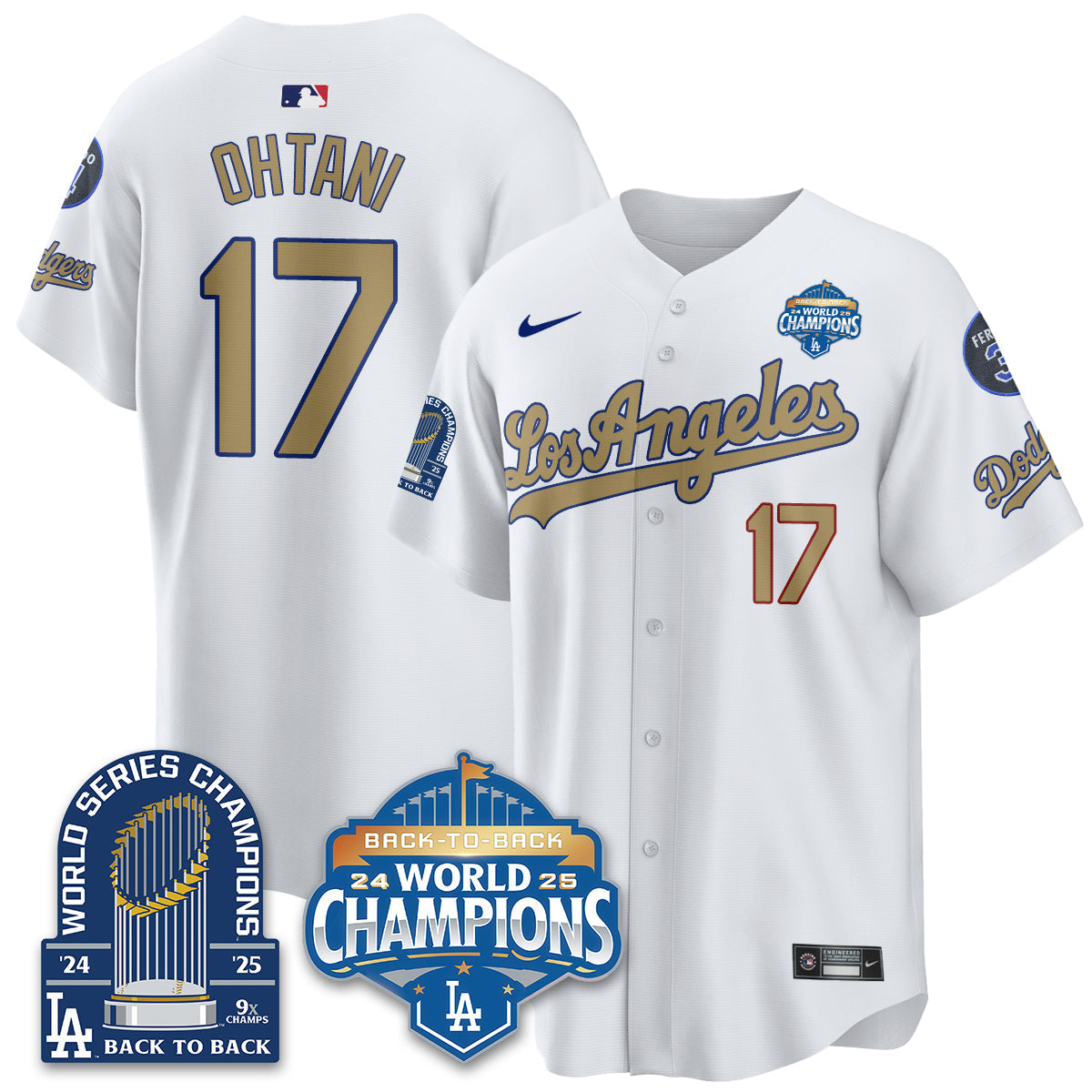 LAD Alternate  Vapor Limited Jersey - 9x Champs - All Stitched