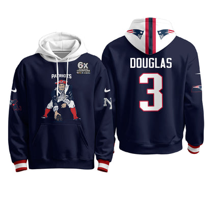 New England Patriots Minuteman Edition Fleece Hoodie - Printed