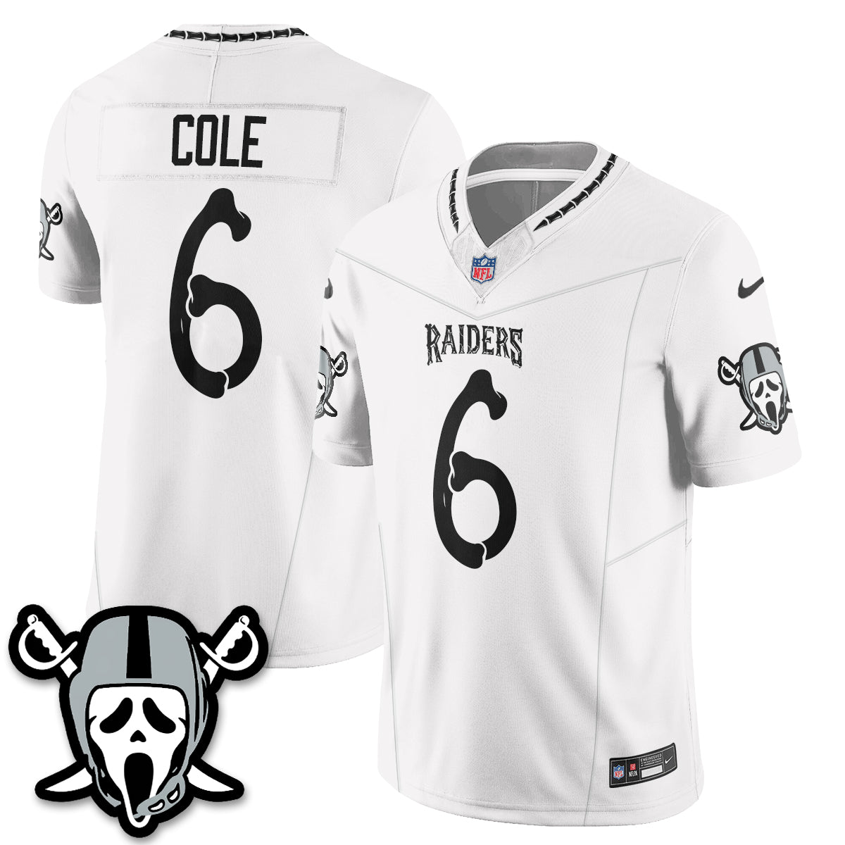 Las Vegas Raiders x Ghost Face Edition Vapor Jersey - Stitched