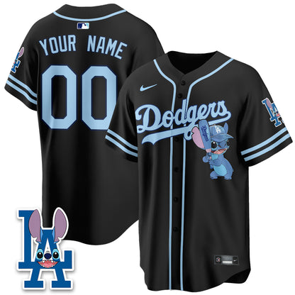 Los Angeles Dodgers x Blue Alien Edition Vapor Custom Jersey - Stitched