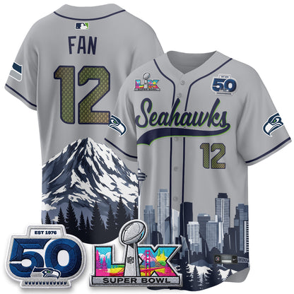 Seattle Seahawks City Edition Vapor Baseball Jersey - Stitch