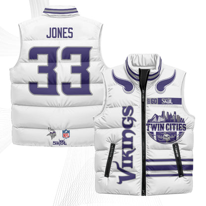 MIN Twin City Puffer Vest - Printed