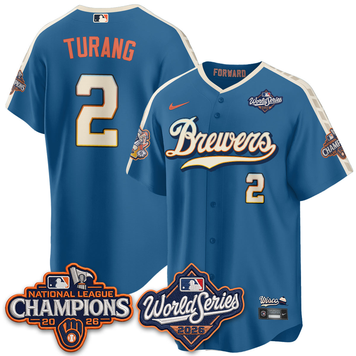 MIL 2026 NL Champions Vapor Jersey - Stitched n1