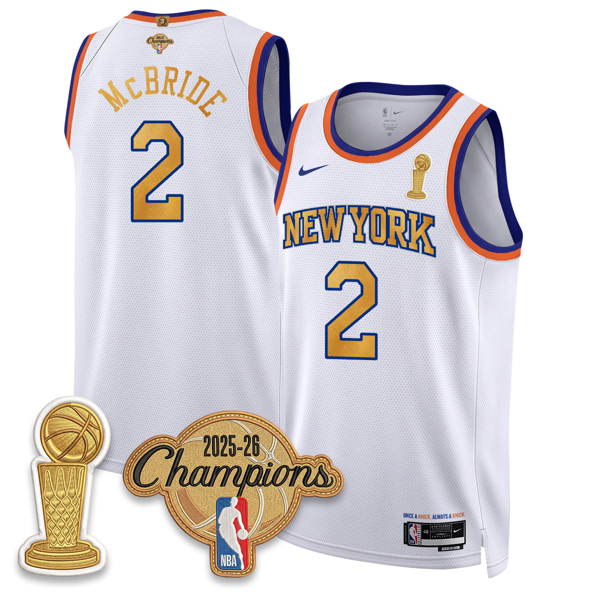 NYK Champions Night Vapor Jersey - Stitched