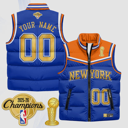 NYK Champions Night Custom Puffer Vest - Printed