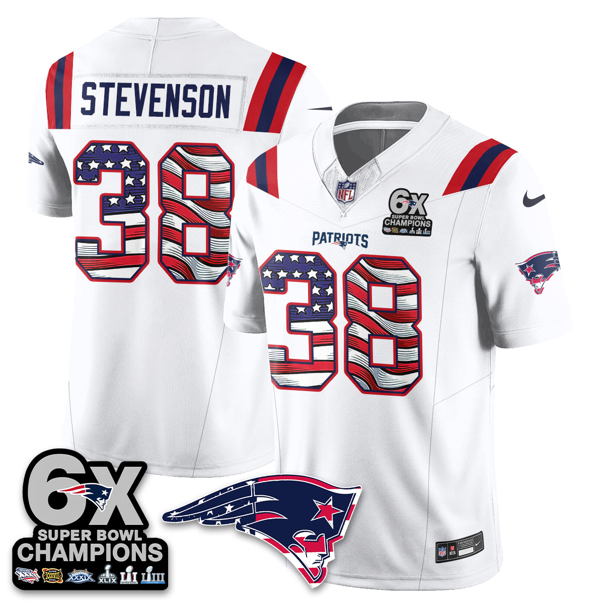 NE America Edition Vapor Jersey V2- Stitched