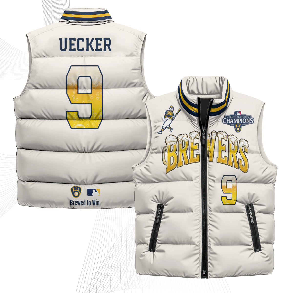 MIL 2026 NL Division Champs Puffer Vest - Printed