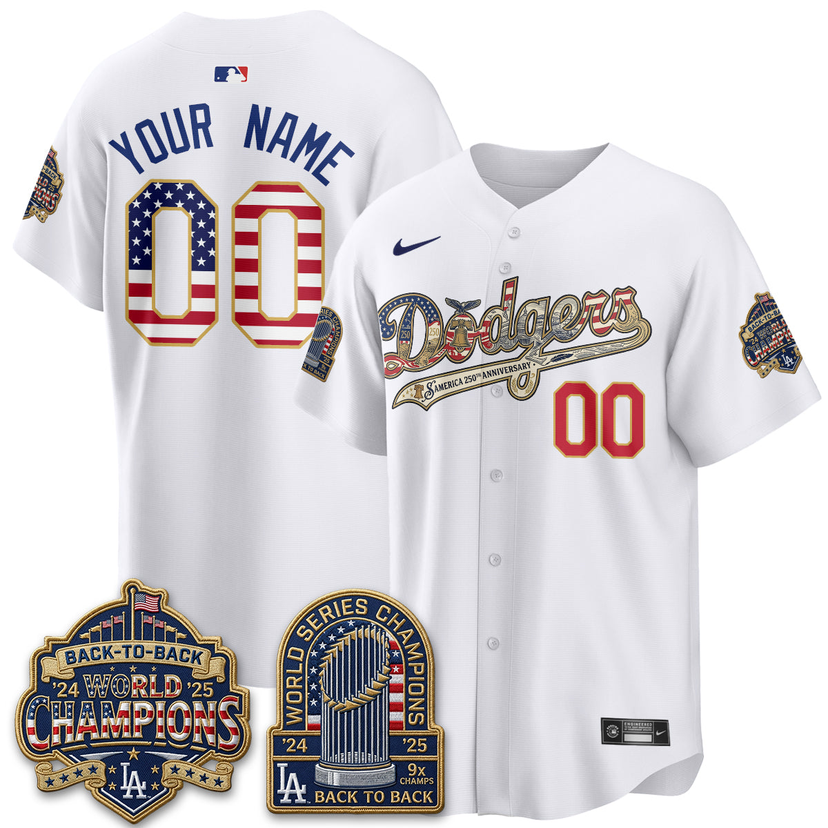 LAD America 250th Anniversary Limited Custom Jersey - Stitched
